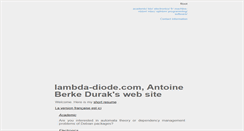 Desktop Screenshot of lambda-diode.com